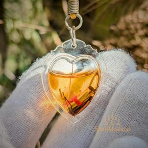 Powerful Love & Happiness Amulet with Magical Oil Rare Tale Sai Herb for | Copper Prayer Scrolls | Thai Talisman for Relationships and Aura