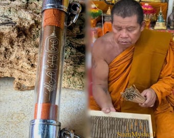 Love, Attraction, Luck & Protection - Takrut Chang Phasom Khlong – Elephant Mating Takrut by Luang Pu Phongsak – Powerful Charm
