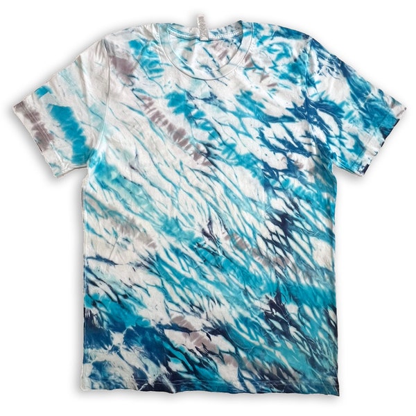 Red - Shibori Tie-Dye Mul Cotton Men Half Sleeve Shirt main image 1