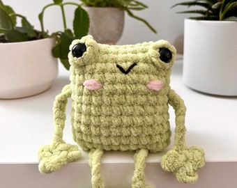 Grenouille au crochet | Froggy | peluche fait main | Anti stress