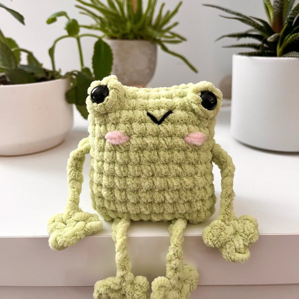 Grenouille au crochet | Froggy | peluche fait main | Anti stress