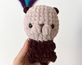 Loutre au crochet | peluche fait main