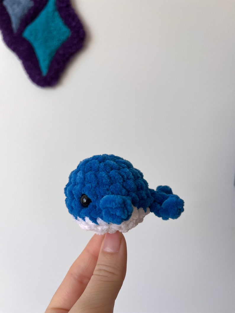 Mini Whale crochet Whale plush toy image 3