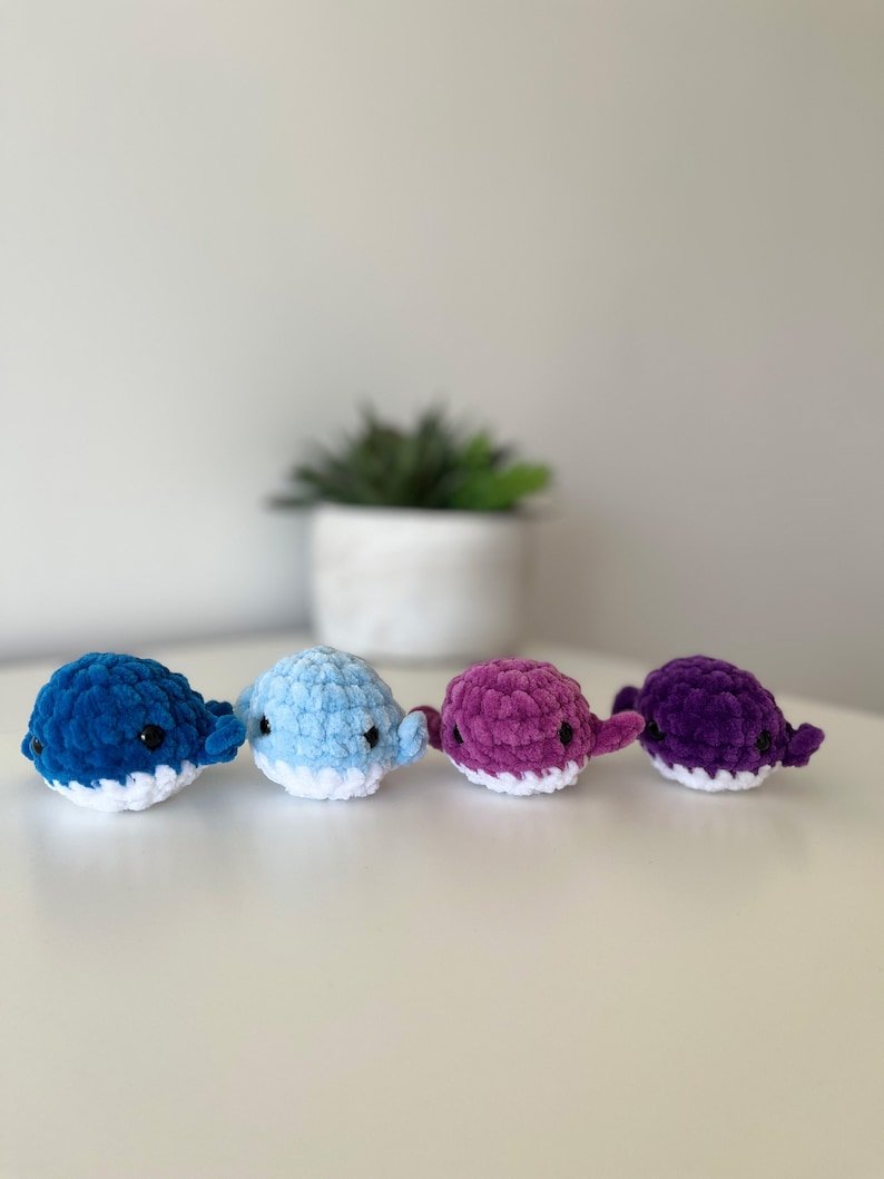 Mini Whale crochet Whale plush toy image 5