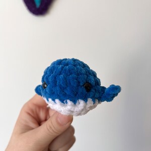 Mini Whale crochet Whale plush toy image 2