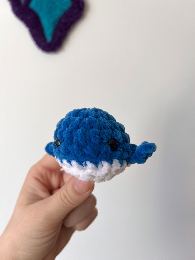 Mini Baleine crochet Peluche baleine image 2