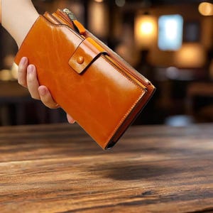 Große Leder Portemonnaie mit RFID-Schutz LOCKER'S