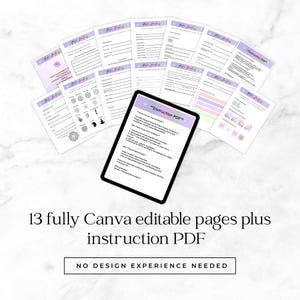 Reiki Session Client Forms Bundle – Editable Chakra Tracker, Canva Template Digital Download