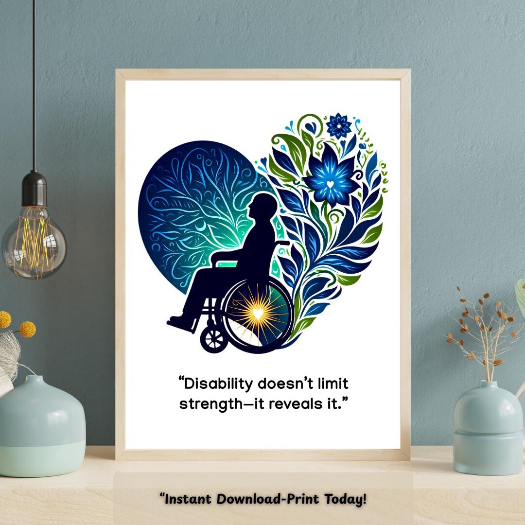 Inspirational Disability Quote Print: Teenagers Home & Classroom Décor ...