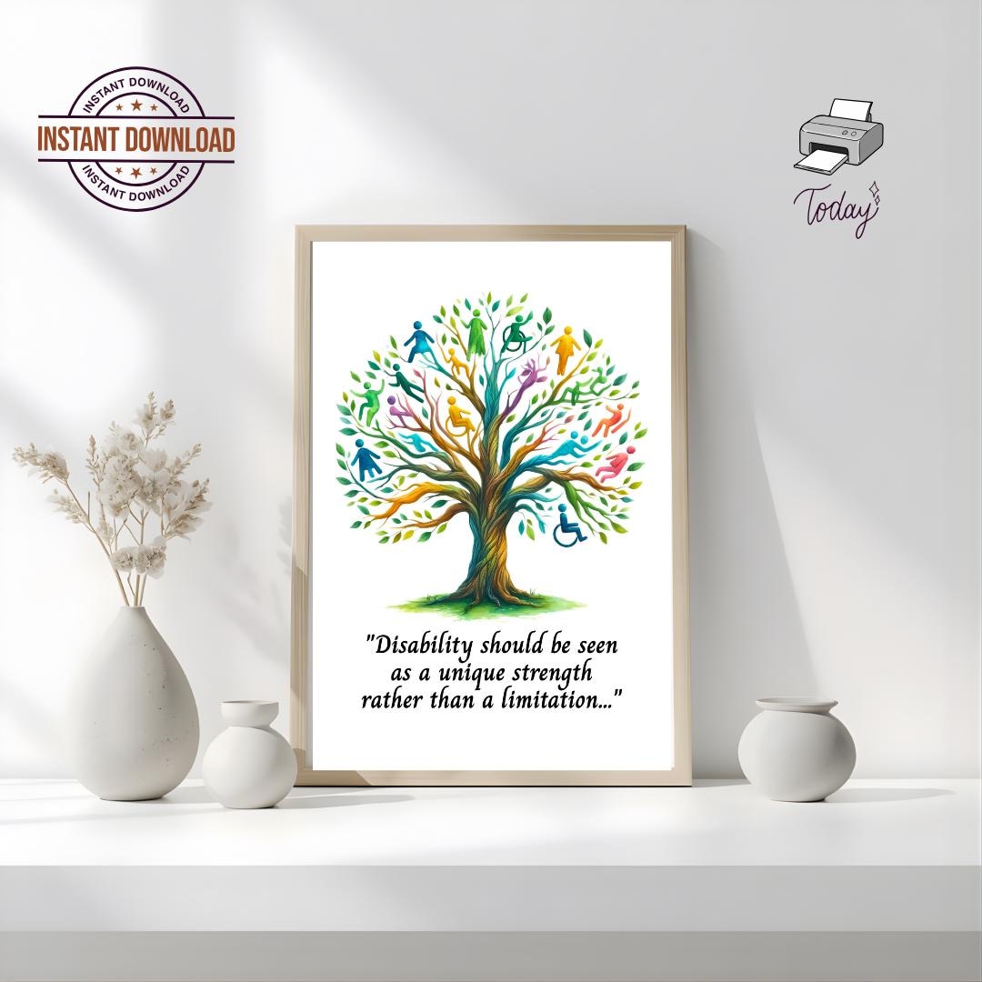 Inspirational Disability Quote Print: Teenagers Classroom Décor Instant ...