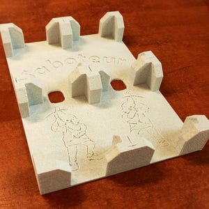 Saboteur organizer, stampato 3D, inserti per carte ed espansioni. Compatta, perfect fit e perfetta per viaggio. Idea accessorio regalo gamer