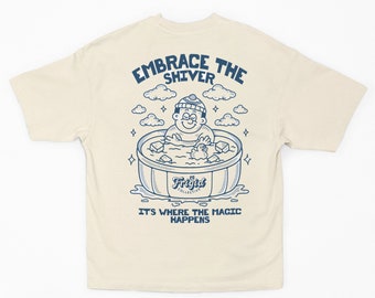 T-shirt grafica Cold Plunge - Embrace the Shiver