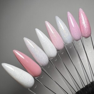 Gel constructor Shimmer 26: Extensión de uñas sin hema, modelado fuerte imagen 4