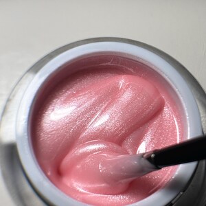 Gel constructor Shimmer 26: Extensión de uñas sin hema, modelado fuerte imagen 7