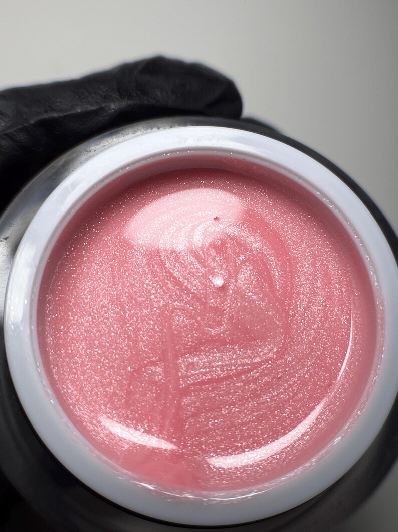 Gel constructor Shimmer 26: Extensión de uñas sin hema, modelado fuerte imagen 3