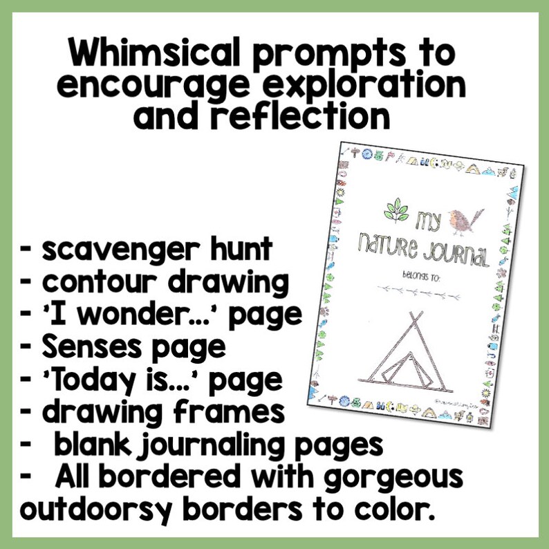 Nature Journal for Children | Digital Download PDF - Etsy