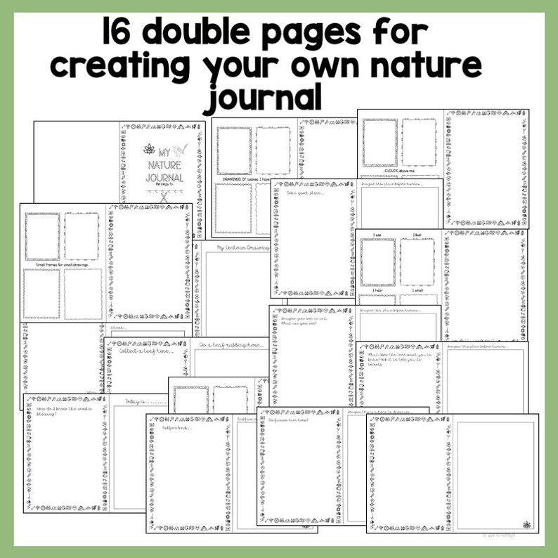 Nature Journal for Children | Digital Download PDF - Etsy