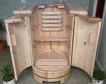 Wood Mini Sauna: Indoor/Outdoor Wellness Retreat home sauna inside steam cabin