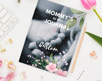 Personalized Mom's Journal, gift for mothers of newborn babies, custom notebook, personal gift time & privacy with myself