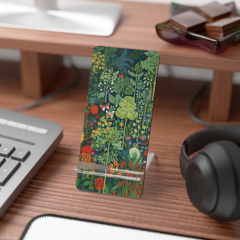 Blooming Forest Mobile Display Stand for Smartphones and Mobile devices for your desk or travel image 1