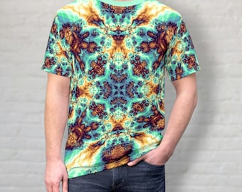 Psychedelic Shirt For Men Unisex T-Shirt Psytrance Clothes Geometric T Shirt Festival Clothing Trippy Tshirt Cool Gift For Men