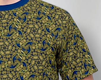 Camiseta psicodélica de psytrance para hombre, camiseta de geometría sagrada, camiseta geométrica, ropa de festival, camiseta psicodélica, regalo genial para hombre