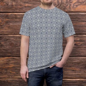 Gray Psychedelic Shirt For Men Unisex T-Shirt Psytrance Clothes Geometric T Shirt Festival Clothing Trippy Tshirt Cool Gift For Men