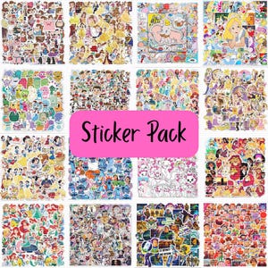 Sticker pack of 10 Disnei Sticker Grab Bag, Cute Stickers, Kawaii Assorted Stickers, journaling stickers, cozy stickers, Cartoon stickers