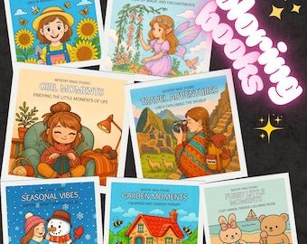 Livre de coloriage, 7 livres de coloriage, pages à colorier confortables, livre de coloriage mignon pour adultes et adolescents, livre de coloriage relaxant, coloriage de haute qualité