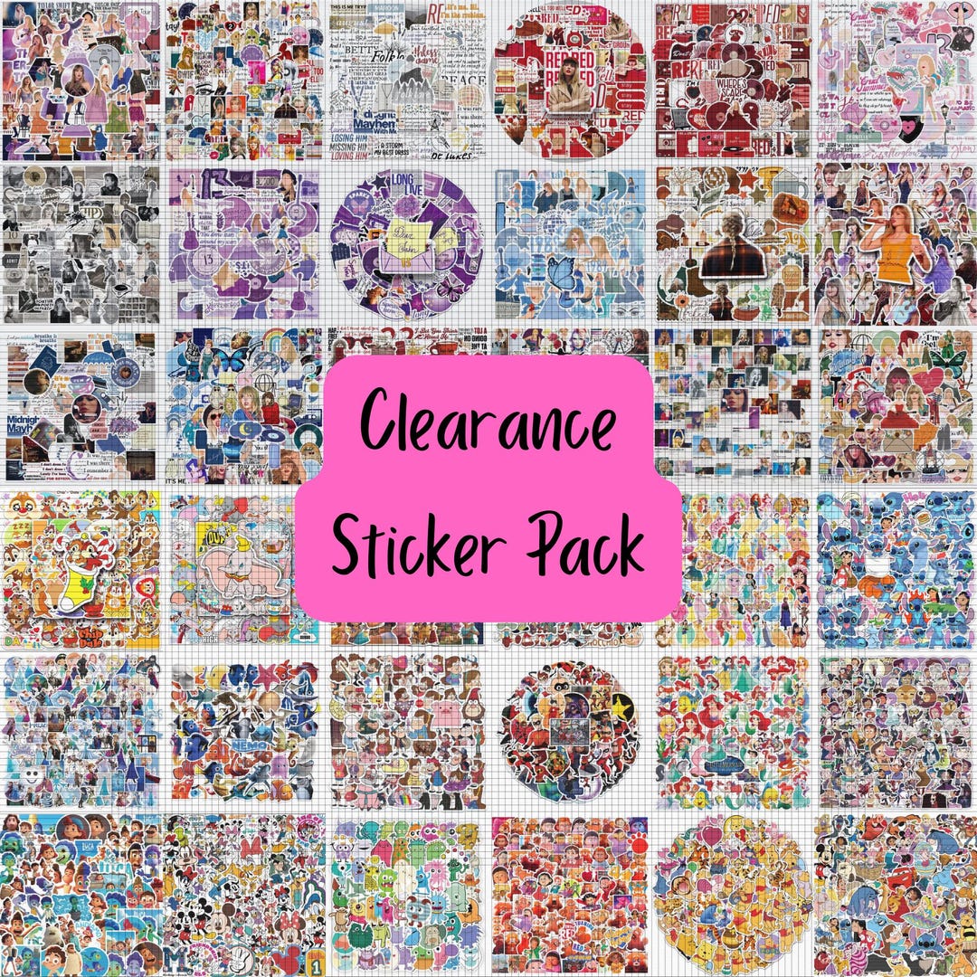 Assorted Sticker Pages Assorted Sticker Pack, Scrapbook and Journaling, Party Favors - Etsy