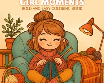 Libro para colorear "200 momentos de chicas", páginas para colorear, para niños y adultos, imprimible, descarga digital instantánea