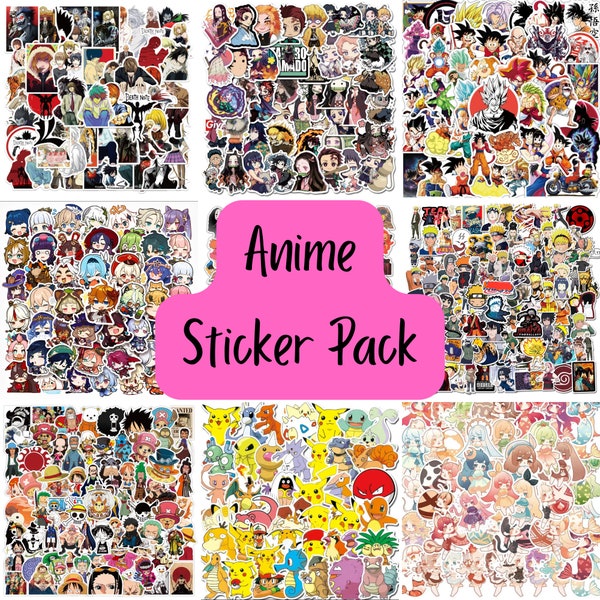 CLEARANCE Anime Sticker Grab Bag Cute Stickers Bullet journal, Pen pal supplies, Phone case deco, Sticker Pack, Assorted Stickers pack of 10