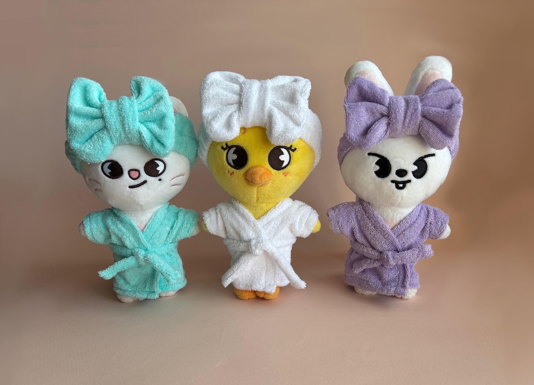 Bathrobe Set for Skzoo, Stray Kids Plushies Clothes, Skzoo Clothes ...
