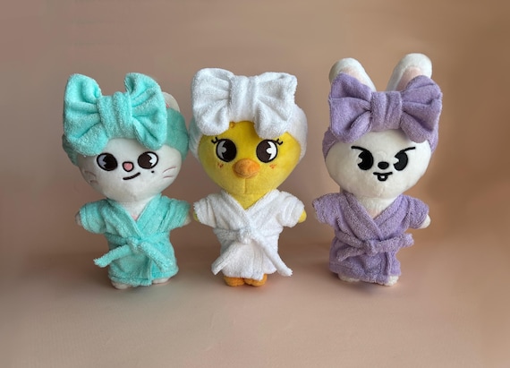 Bathrobe Set for Skzoo, Stray Kids Plushies Clothes, Skzoo Clothes
