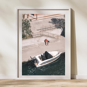 Fine Art Photography Print | Museum Quality Poster | Scandinavian Minimalist Decor | Serene Harbor Photo | Artful Interior Design | Wall Art