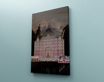 Grand Budapest Hotel Canvas Poster, Wes Anderson Movie Poster, Movie Lover Fan Gift, Home Wall Decor, Movie Wall Decor