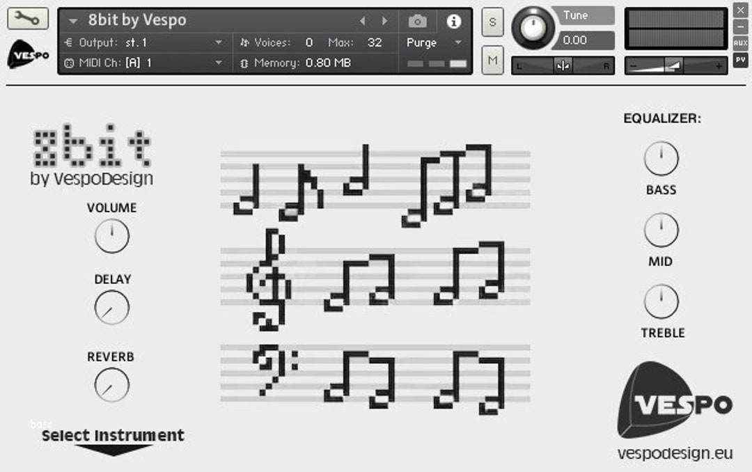 8-bit NI Native Instruments Kontakt Library Instrument Musical ...