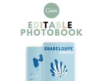 Álbum de fotos estilo Guadalupe Assouline Plantilla de libro de viajes de fotolibro personalizable en Canva. Decoración Recuerdos Regalo Personalizado