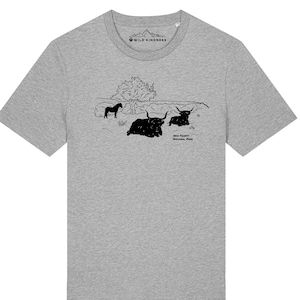 Camiseta Wild Kindness New Forest para hombre, Parque Nacional del Reino Unido, confeccionada en algodón orgánico
