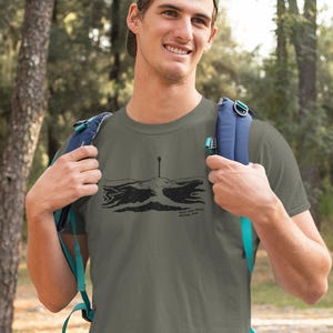Camiseta Wild Kindness North York Moors para hombre, Parque Nacional del Reino Unido, confeccionada en algodón orgánico
