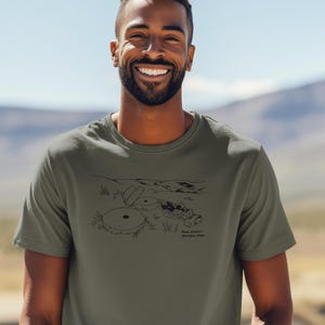 Camiseta Wild Kindness Peak District para hombre, Parque Nacional del Reino Unido, confeccionada en algodón orgánico