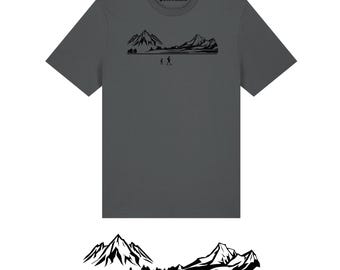 Wild Kindness Dad & Son Hiking T-Shirt, Organic Cotton Outdoor Tee, Mountain Adventure Fathers Day