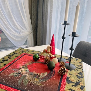 Julduk, mittdekoration, juldekoration, lapptäcke, 66 x 66 cm