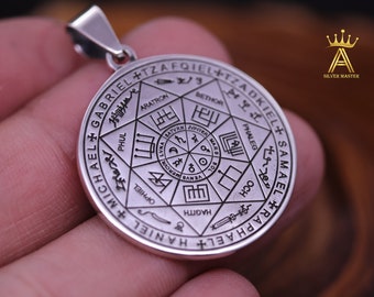 Seven Archangels Pendant Seal of Seven Archangels Pendant Silver pendant Silver 925