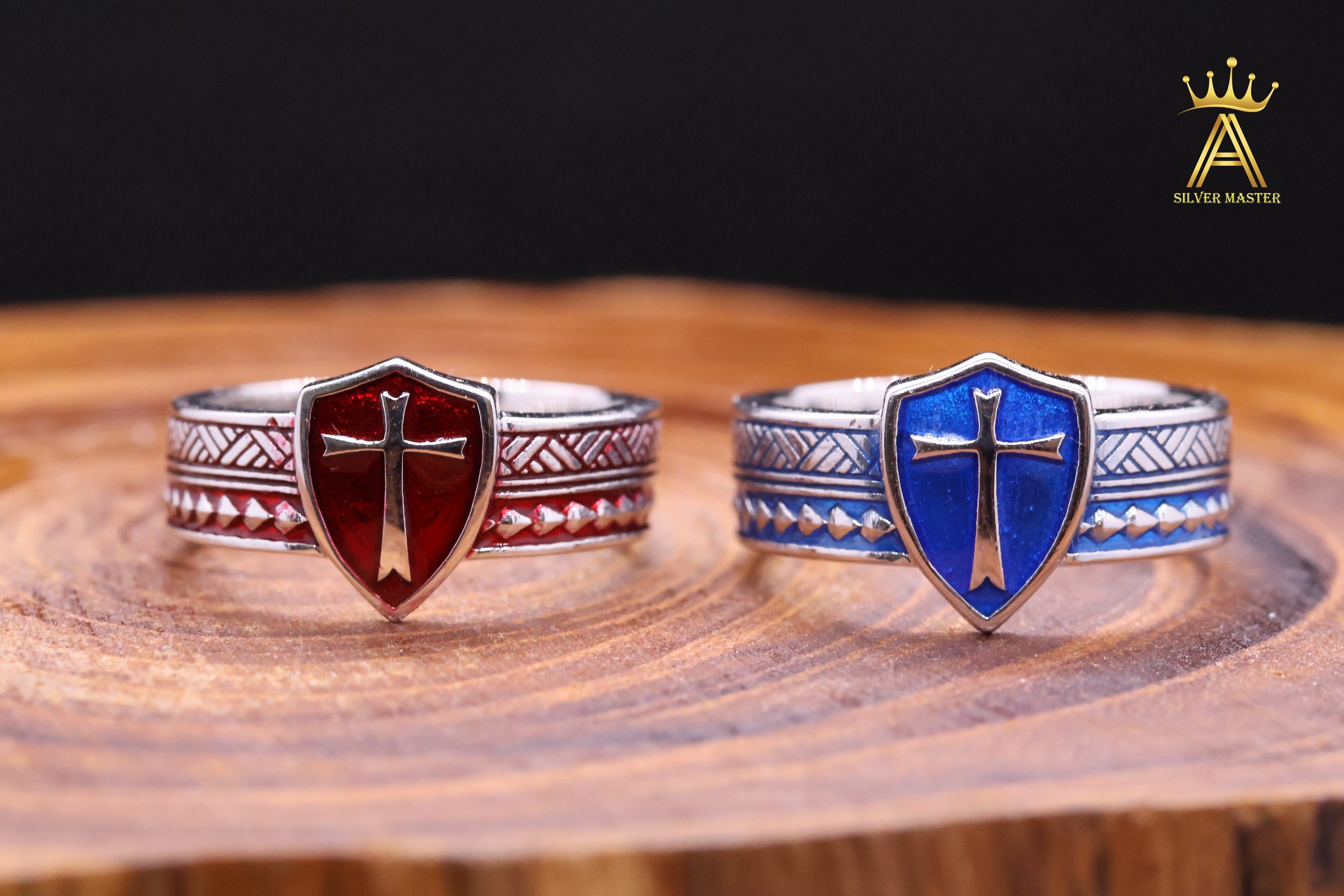 レアアンティーク vintage RING Night戦士 彫り込み UK 【公式通販】