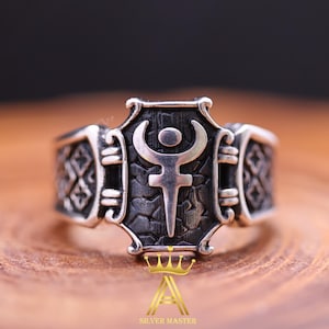 Silver Hades Ring Silver 925 Hades Signet Hades Ring