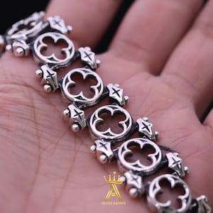 Silberarmband Silber 925 Gothic Style 19-21 cm