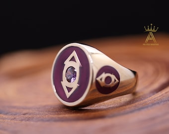 Indigo Brass Ring Indigo Purple Ring Brass Indigo Lantern