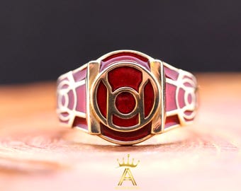 Red Ring Red Lantern Corp Fashion BRASS Lantern Ring