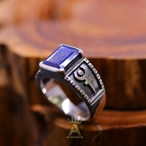 Lapis Lazuli Silver Hades Ring Silver 925 Natural Lapis Lazuli Hades Ring Hades Astrology
